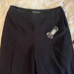 NWT INC Black Wide Leg Pleated Pants